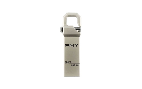 1-PNY HOOK ATTACHE 64 GB USB 3.0 MOBILE DISK DRIVE